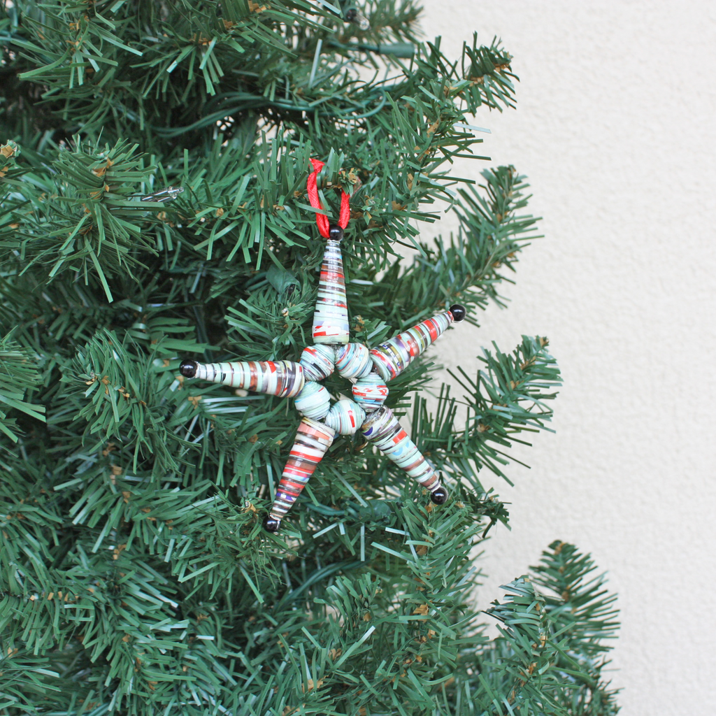Paper bead christmas ornaments deals