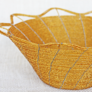 Large Glass Bead Basket