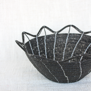 Large Glass Bead Basket