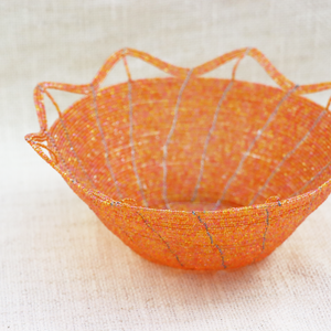 Large Glass Bead Basket