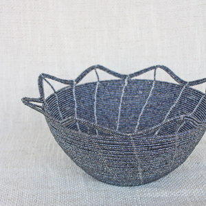 Large Glass Bead Basket