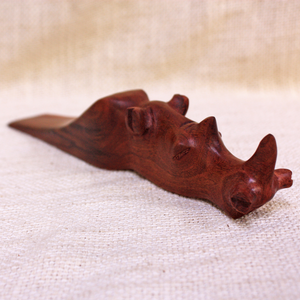 Carved Wooden Doorstop