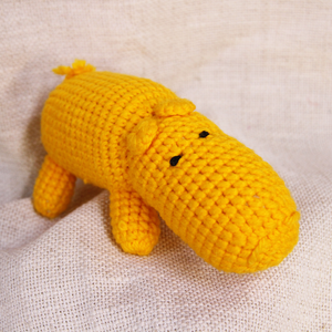 Crocheted Hippo