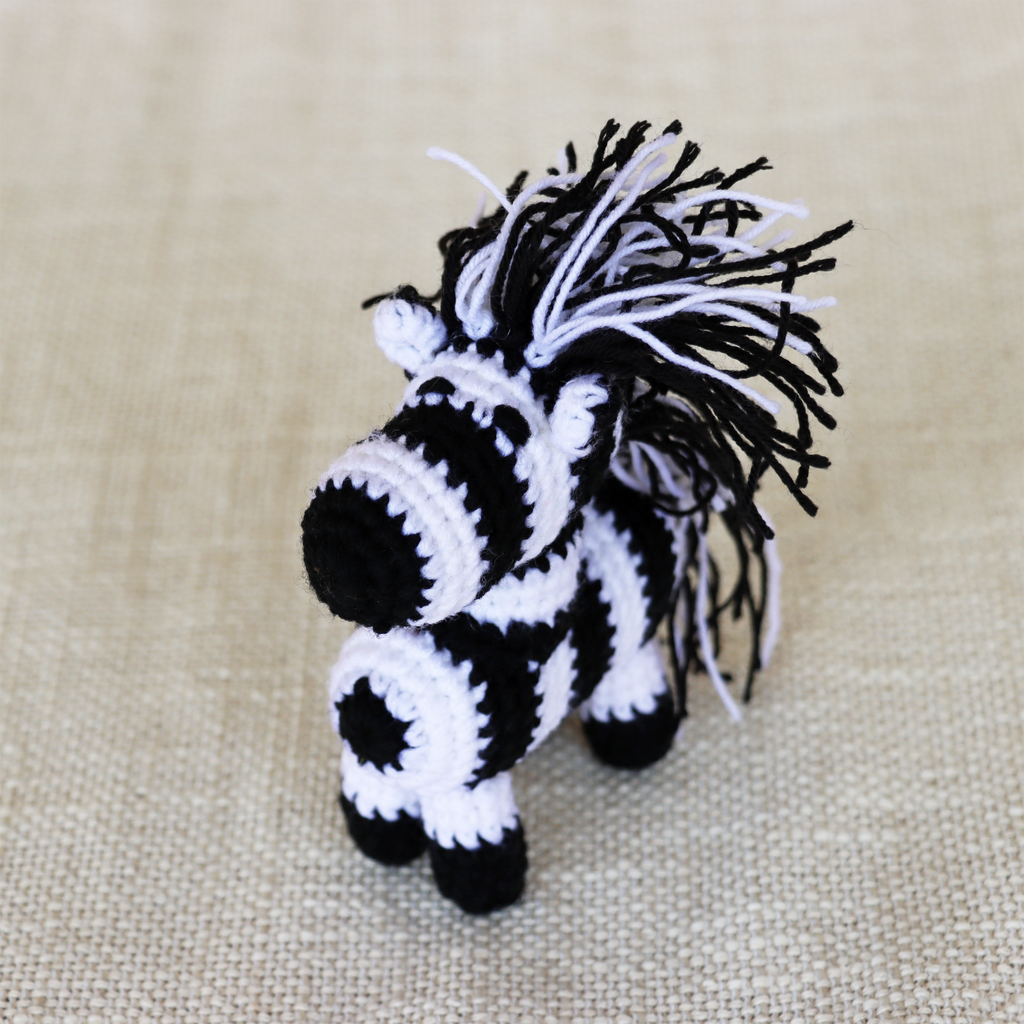 Crocheted Zebra – Rafiki Exchange