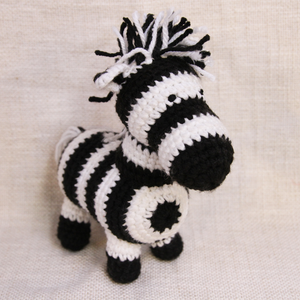 Crocheted Zebra