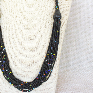 Bead and Pottery Necklace