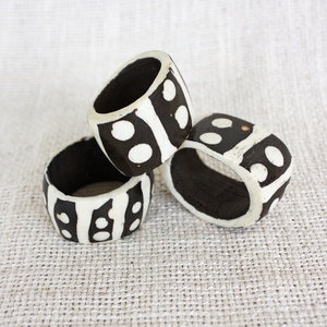 Two-Toned Bone Napkin Ring