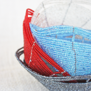 Small Glass Bead Basket