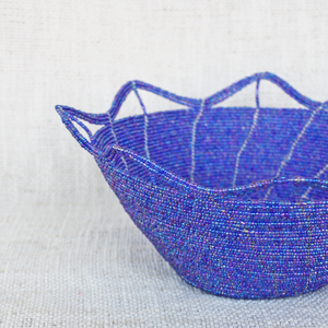 Large Glass Bead Basket