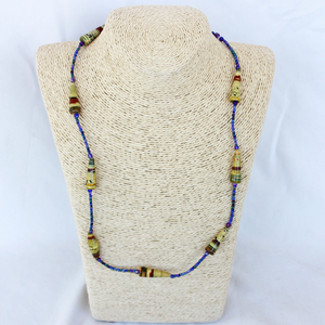 Paper Bead Cone Necklace