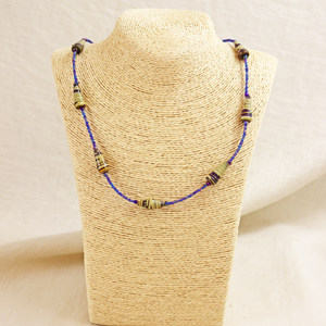 Paper Bead Cone Necklace