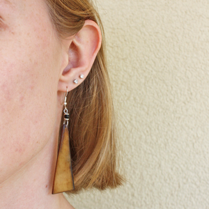 Triangle Bone Earrings