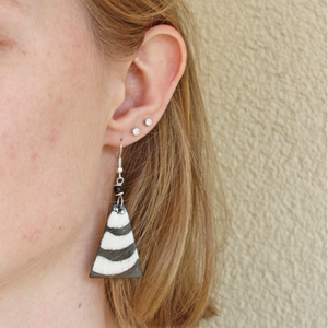 Trapezoid Horn Earrings