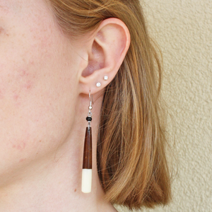 Painted Horn Earrings