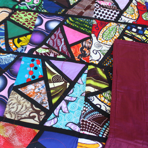 Stained Glass Throw Quilt