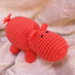 Crocheted Hippo