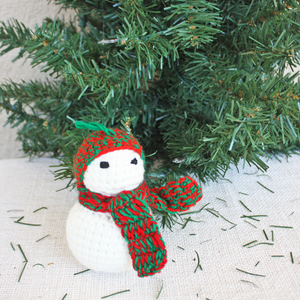 Medium Crocheted Snowman